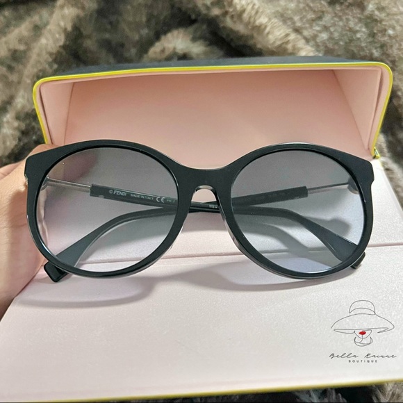 FENDI Gradient Safilo 807 Black Sunglasses BRAND NEW - Picture 2 of 16